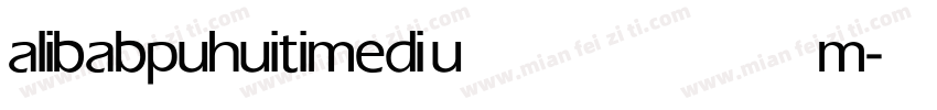 alibabpuhuiti medium字体转换